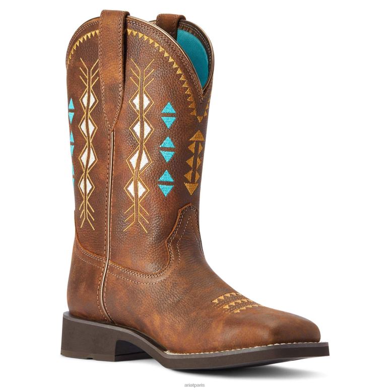 RJ66P2188 botte western déco Delilah Ariat chaussure bouilloire en cuivre femmes