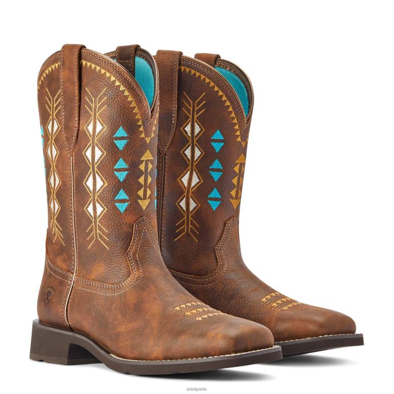 RJ66P2188 botte western déco Delilah Ariat chaussure bouilloire en cuivre femmes