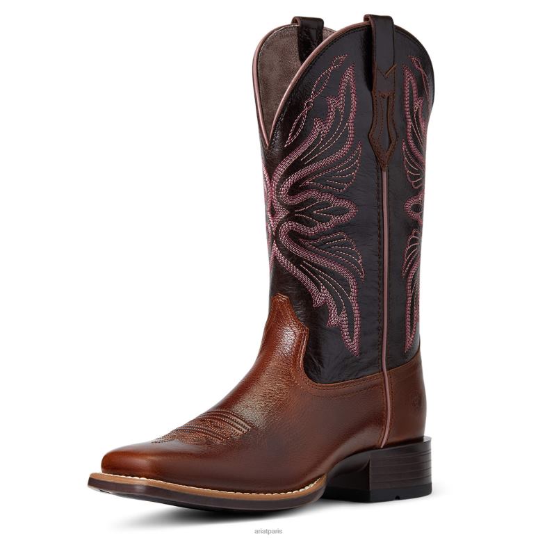 RJ66P2189 botte western Edgewood Ariat chaussure bagages sombres femmes