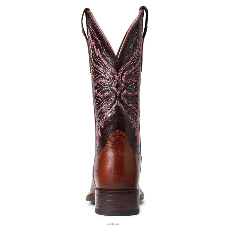 RJ66P2189 botte western Edgewood Ariat chaussure bagages sombres femmes