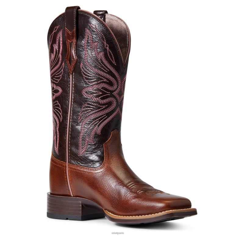 RJ66P2189 botte western Edgewood Ariat chaussure bagages sombres femmes