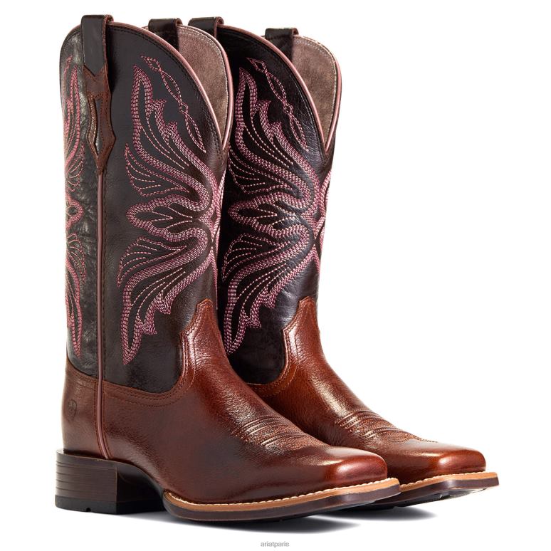 RJ66P2189 botte western Edgewood Ariat chaussure bagages sombres femmes