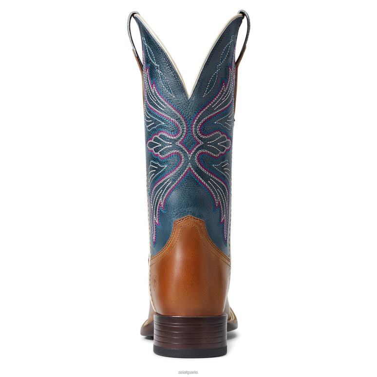 RJ66P2191 botte western Edgewood Ariat chaussure chamois aux amandes femmes