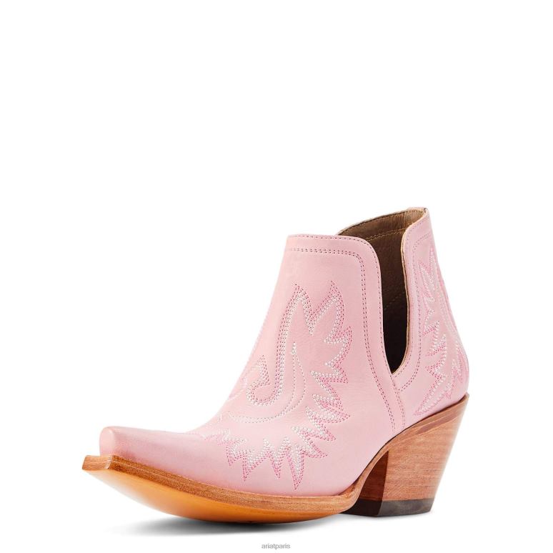 RJ66P2192 botte western dixon Ariat chaussure rose poudré femmes
