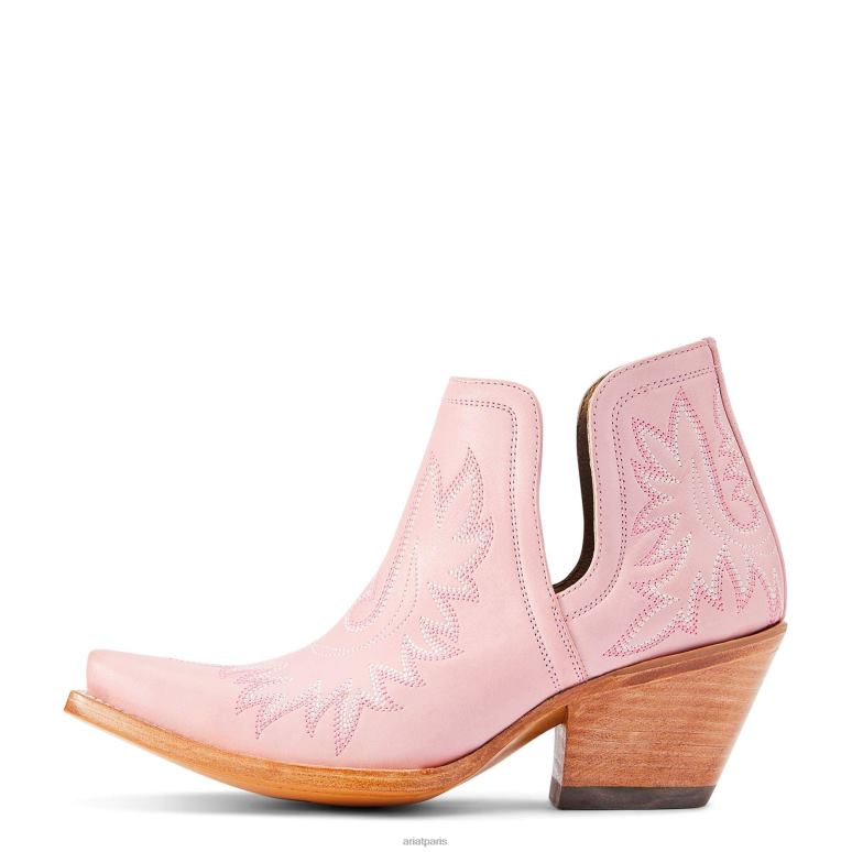 RJ66P2192 botte western dixon Ariat chaussure rose poudré femmes