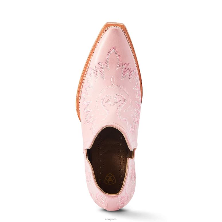 RJ66P2192 botte western dixon Ariat chaussure rose poudré femmes