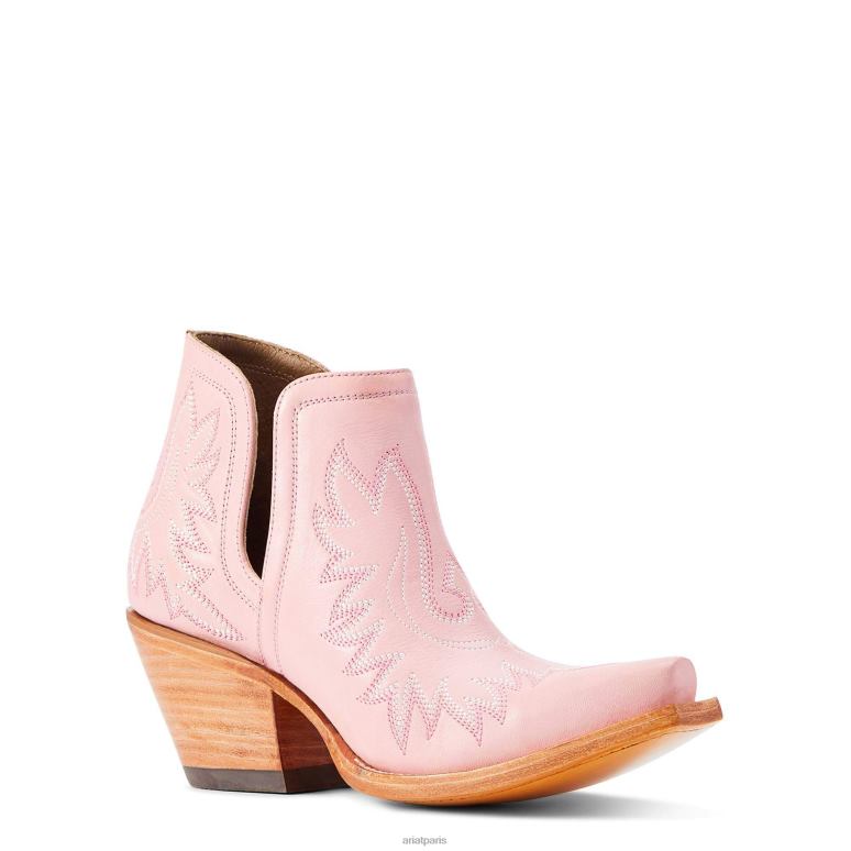 RJ66P2192 botte western dixon Ariat chaussure rose poudré femmes