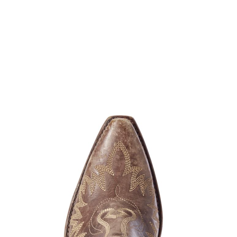 RJ66P2193 botte western dixon Ariat chaussure marron naturellement vieilli femmes