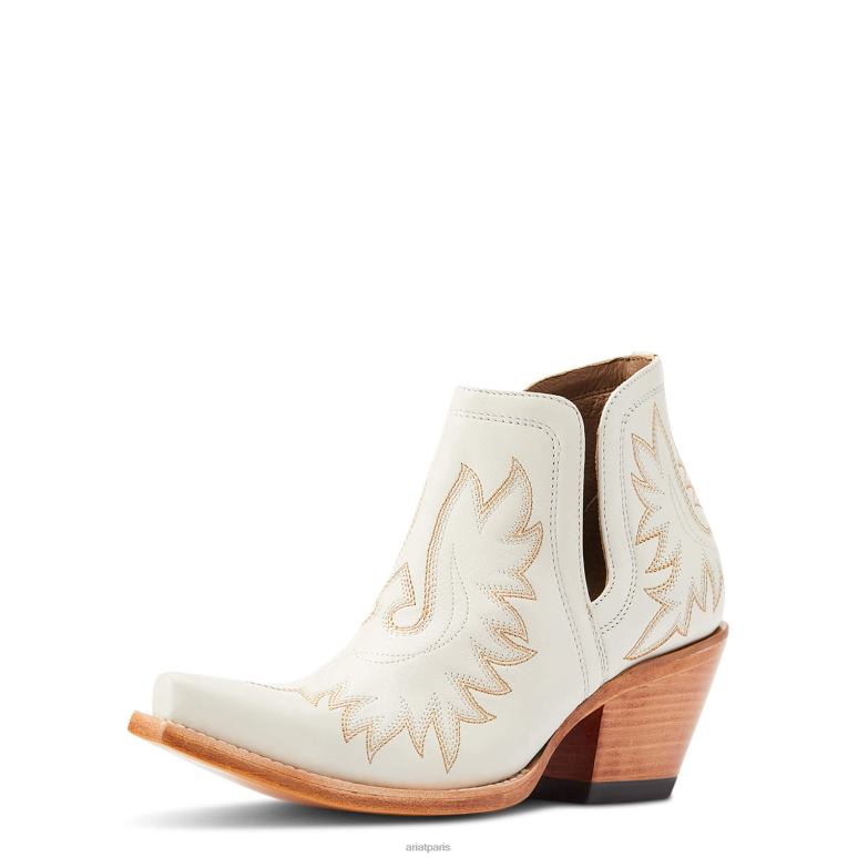 RJ66P2198 botte western dixon Ariat chaussure blanc femmes