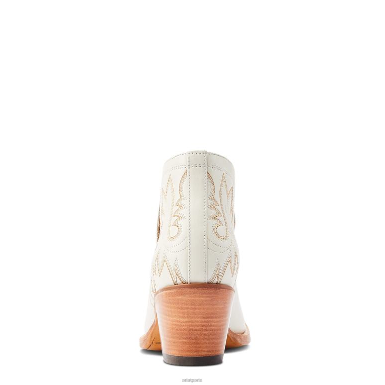 RJ66P2198 botte western dixon Ariat chaussure blanc femmes