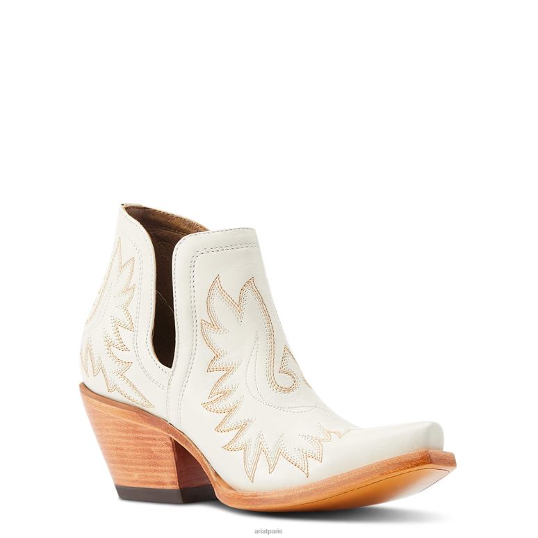 RJ66P2198 botte western dixon Ariat chaussure blanc femmes