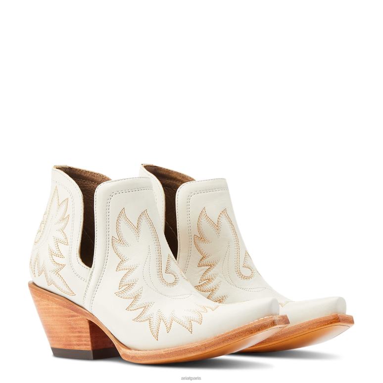 RJ66P2198 botte western dixon Ariat chaussure blanc femmes