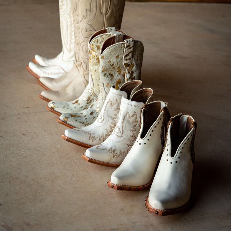 RJ66P2198 botte western dixon Ariat chaussure blanc femmes