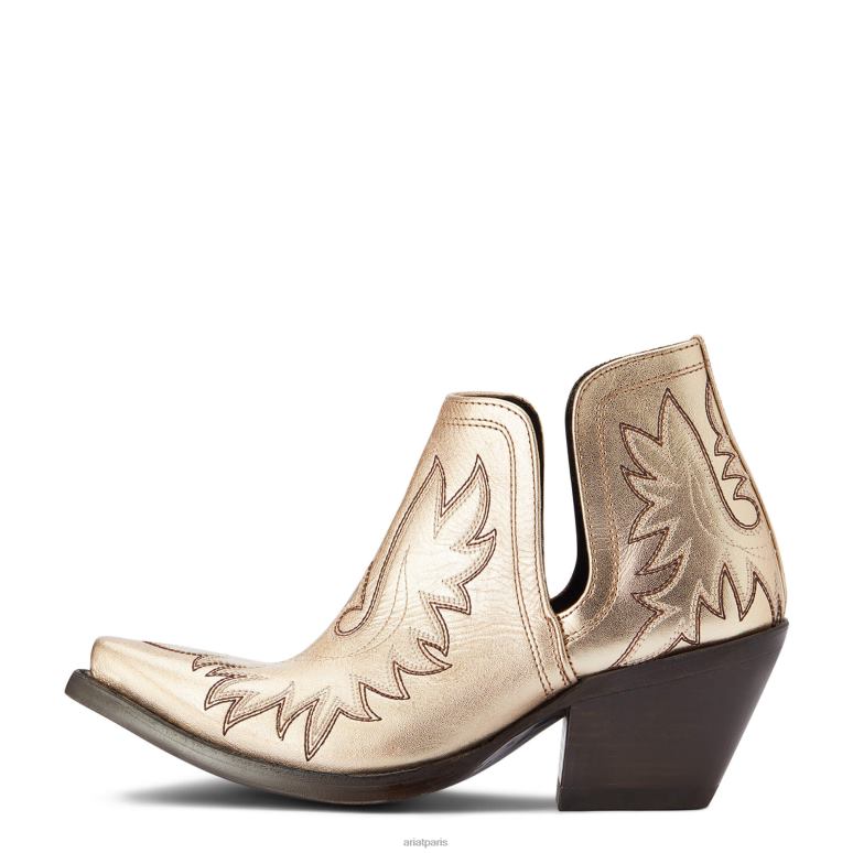 RJ66P2205 botte western dixon Ariat chaussure boucle dorée femmes