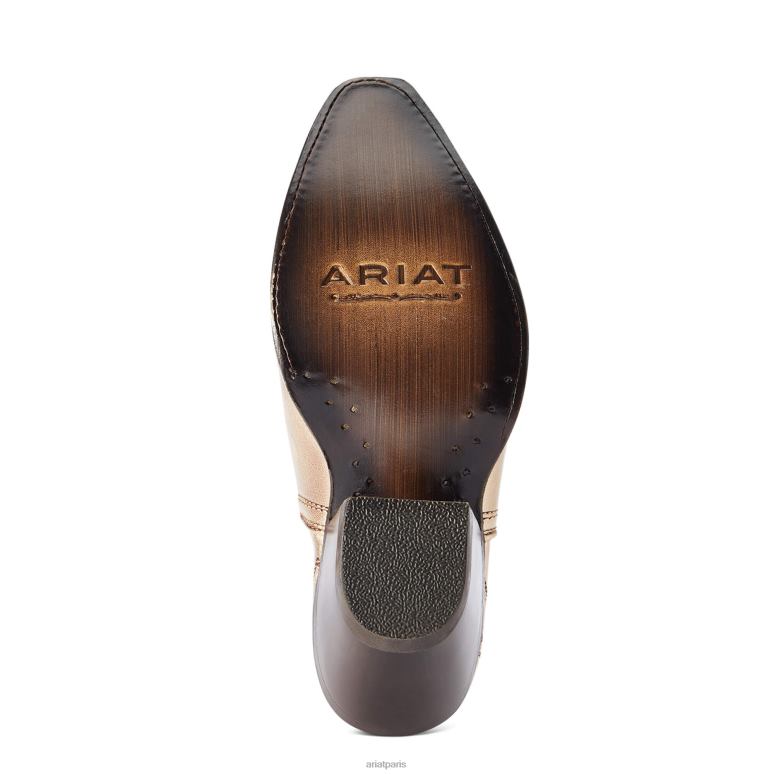 RJ66P2205 botte western dixon Ariat chaussure boucle dorée femmes