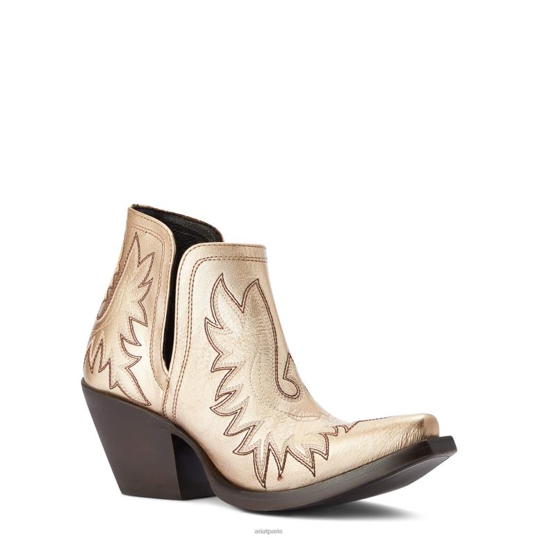 RJ66P2205 botte western dixon Ariat chaussure boucle dorée femmes