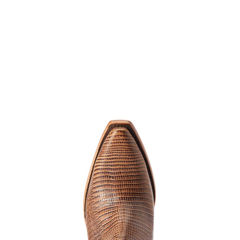 RJ66P2210 botte western dixon Ariat chaussure imprimé lézard marron femmes