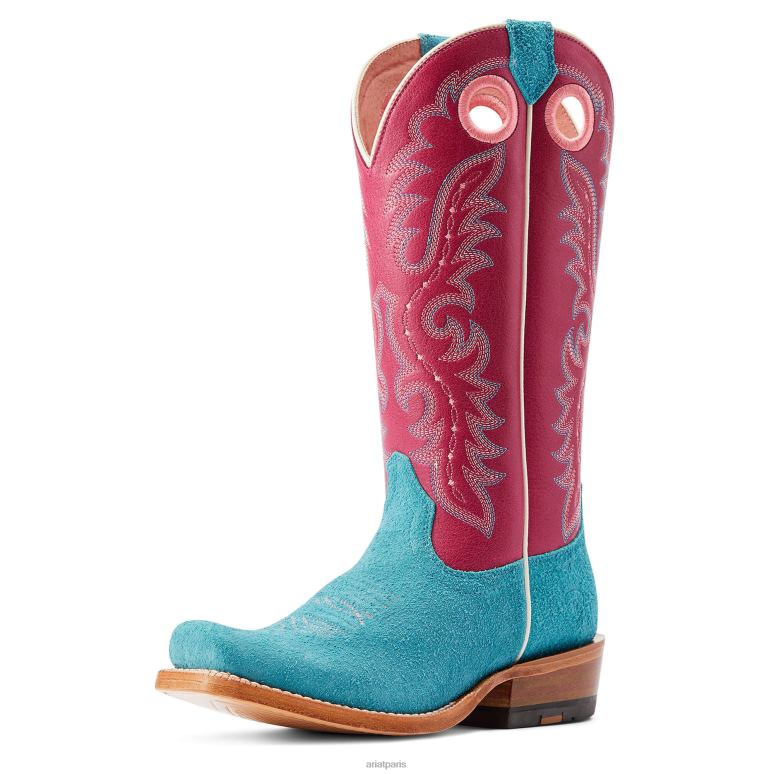 RJ66P2215 botte western futurity boon Ariat chaussure ébauche bleu ciel femmes