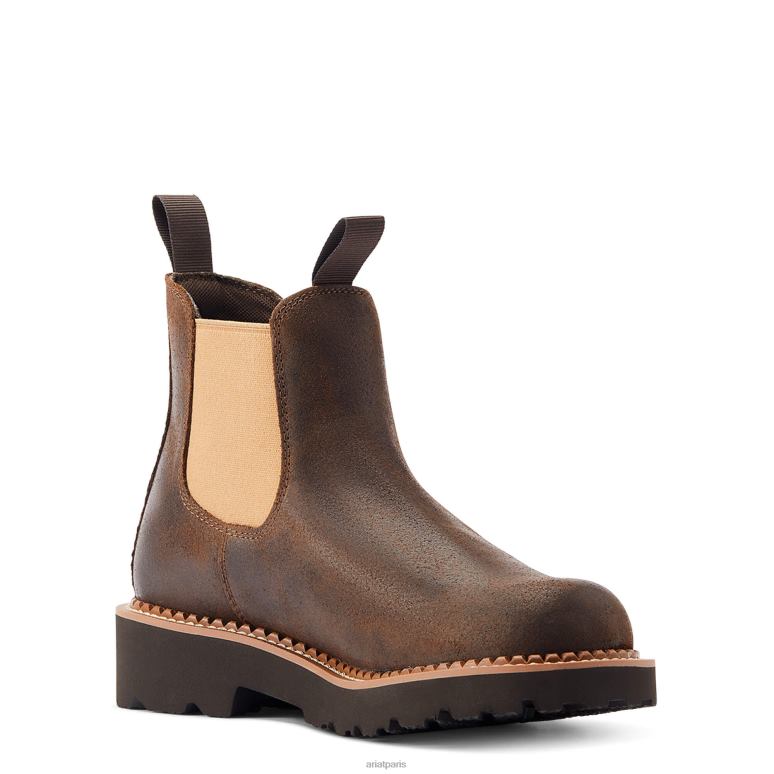 RJ66P2216 botte western fatbaby twin gore Ariat chaussure caryer usé femmes