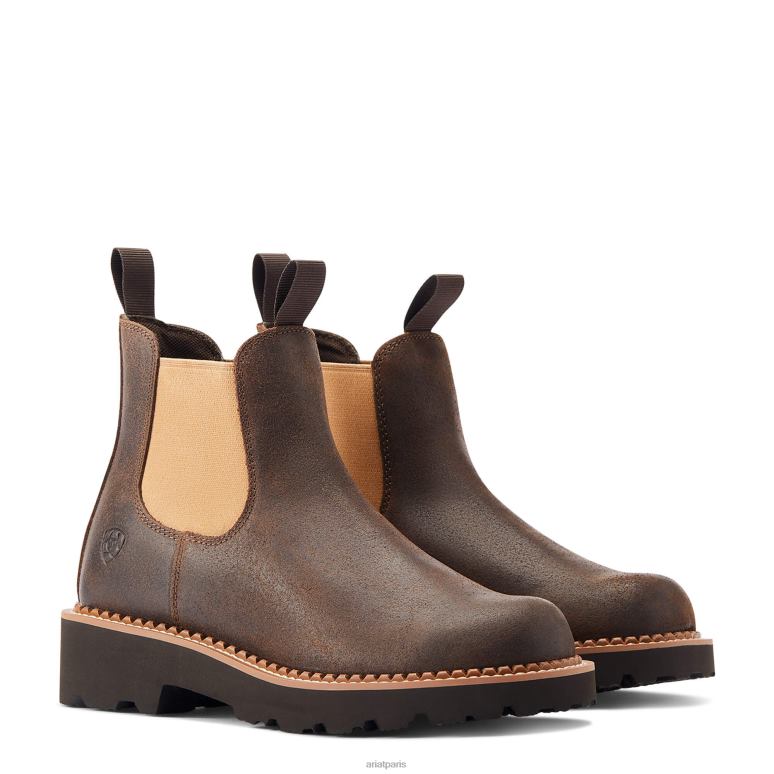 RJ66P2216 botte western fatbaby twin gore Ariat chaussure caryer usé femmes