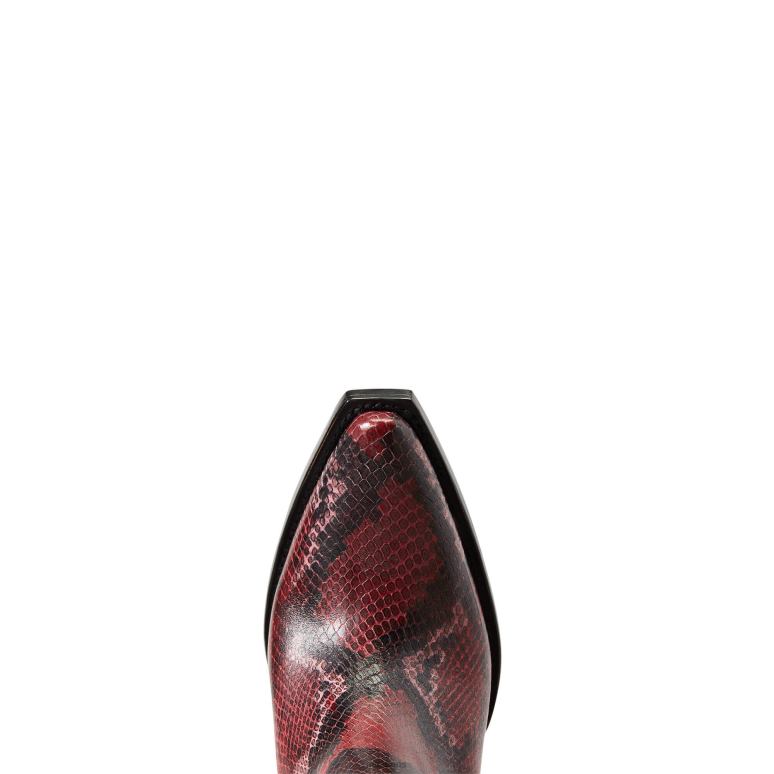 RJ66P2217 botte western dixon Ariat chaussure serpent rouge femmes