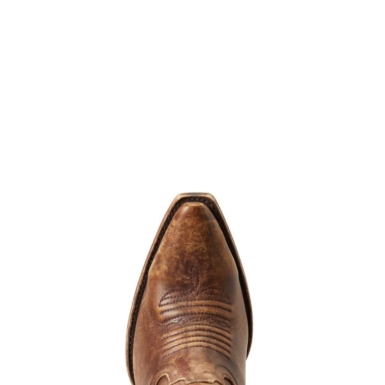 RJ66P2225 botte western noisette Ariat chaussure marron naturellement vieilli femmes