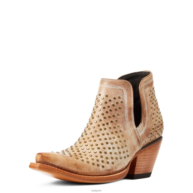 RJ66P2230 botte western à clous dixon Ariat chaussure bronzage du vieux ouest femmes