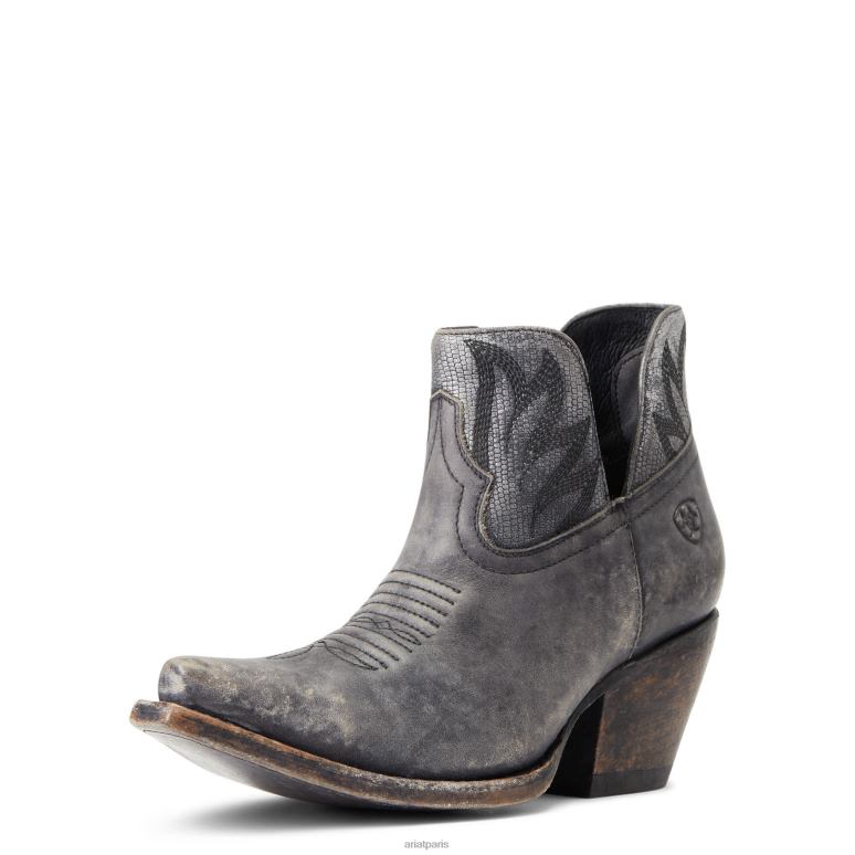 RJ66P2236 botte western noisette Ariat chaussure noir naturellement vieilli femmes