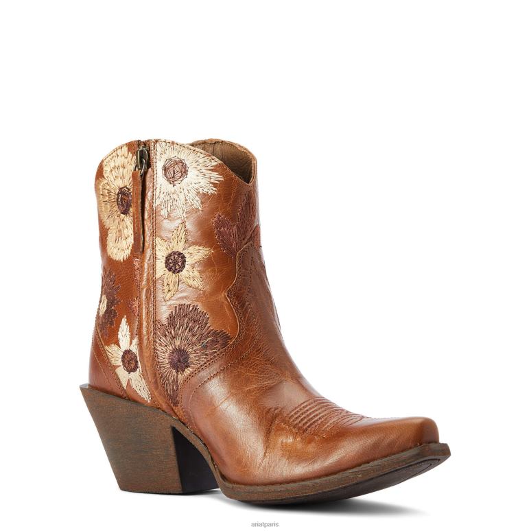 RJ66P2241 botte western florence Ariat chaussure bronzage emmêlé femmes