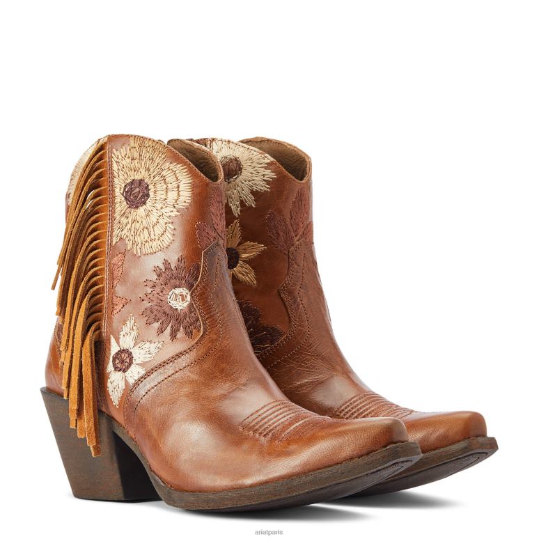 RJ66P2241 botte western florence Ariat chaussure bronzage emmêlé femmes