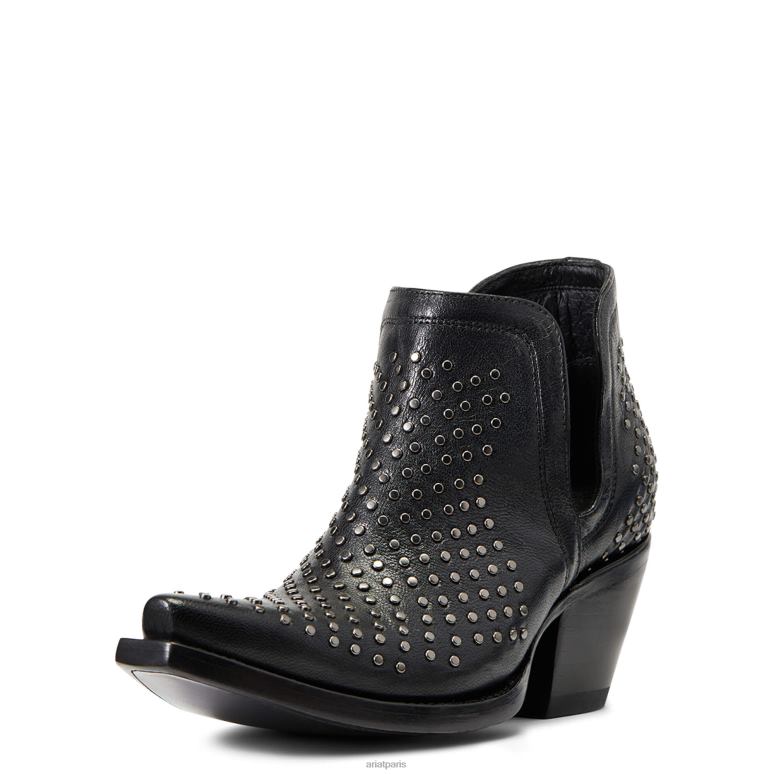 RJ66P2253 botte western à clous dixon Ariat chaussure brooklyn noir femmes