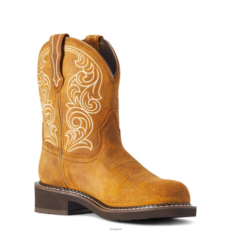 RJ66P2258 botte western imperméable fatbaby Heritage Ariat chaussure épice de gingembre femmes