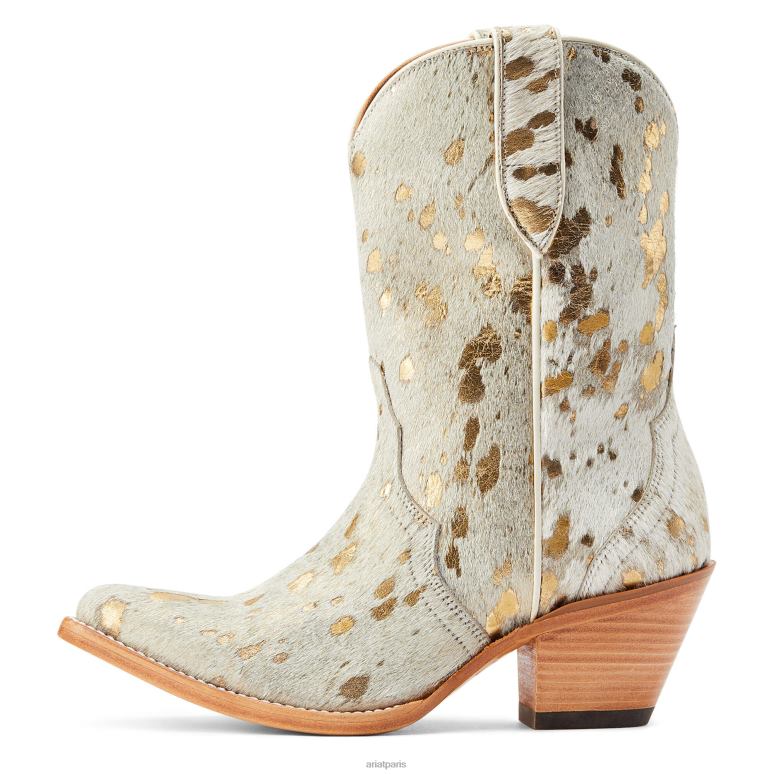 RJ66P2262 botte western bandida Ariat chaussure cheveux blancs métallisés femmes