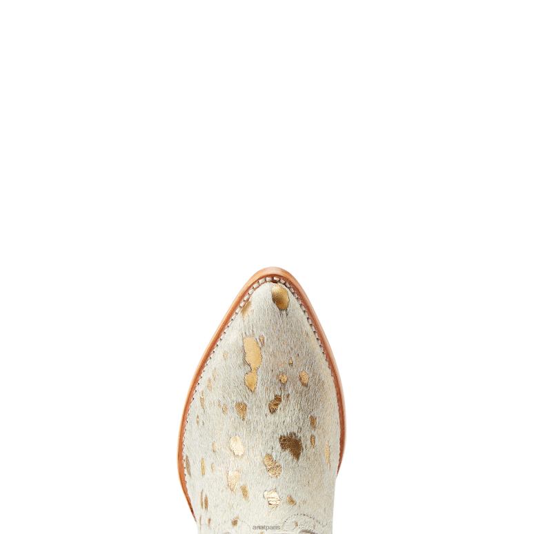 RJ66P2262 botte western bandida Ariat chaussure cheveux blancs métallisés femmes