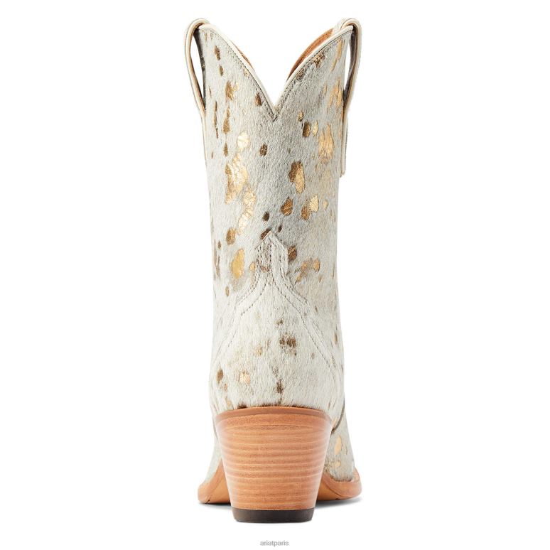 RJ66P2262 botte western bandida Ariat chaussure cheveux blancs métallisés femmes