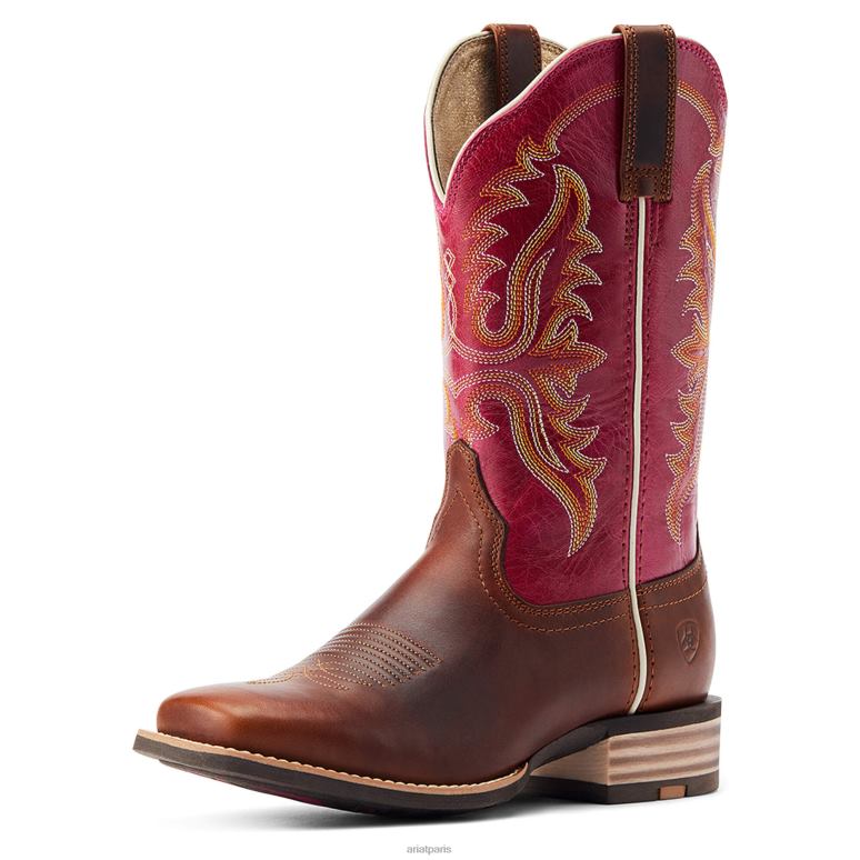 RJ66P2267 botte western olena Ariat chaussure caramel millésimé femmes