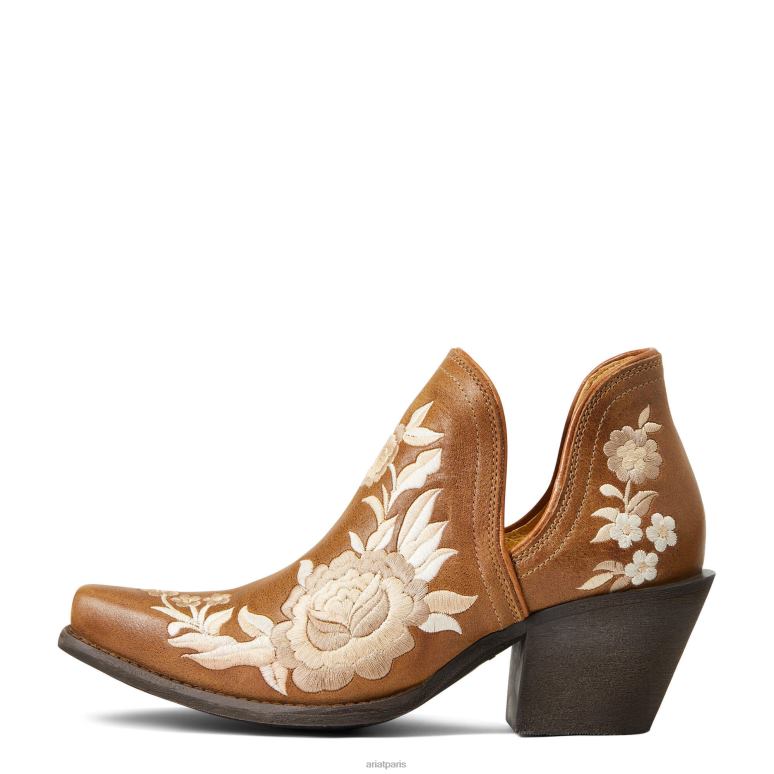 RJ66P2268 botte western encore rose Ariat chaussure bronzage texan femmes