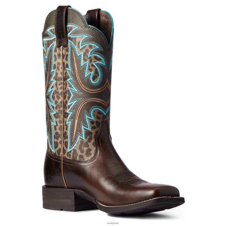 RJ66P2271 botte western lonestar Ariat chaussure Pépite de chocolat femmes