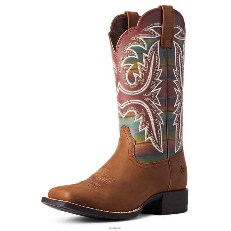 RJ66P2272 botte western lonestar Ariat chaussure bronzage de crête femmes