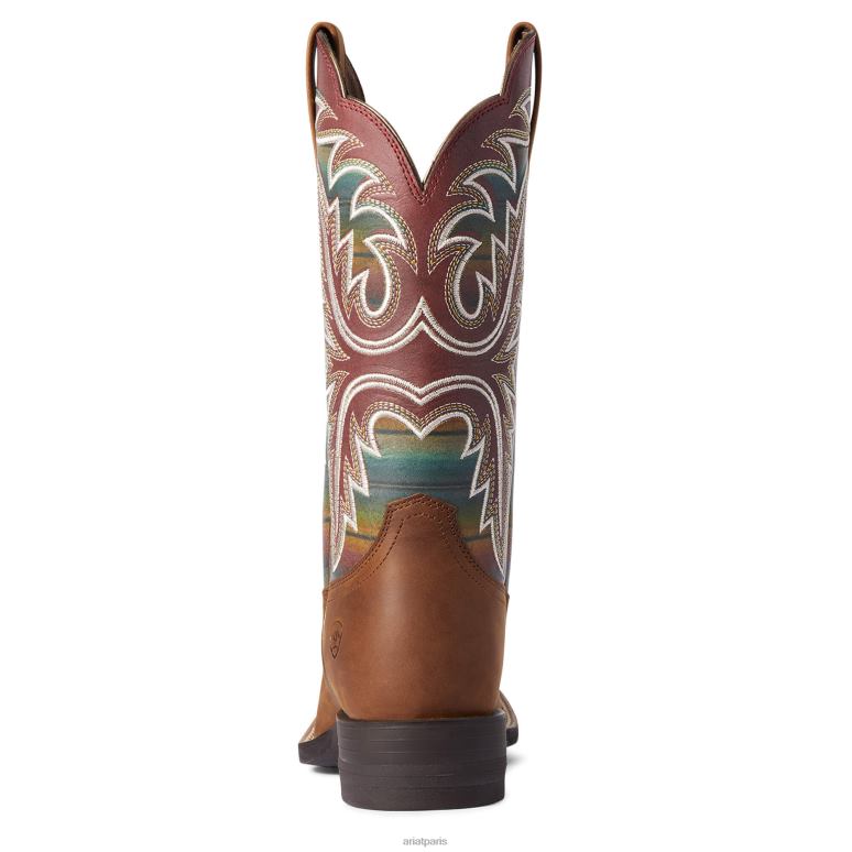 RJ66P2272 botte western lonestar Ariat chaussure bronzage de crête femmes