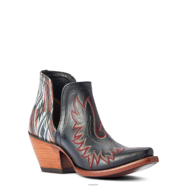 RJ66P2274 botte western dixon chimayo Ariat chaussure en espèces noir femmes