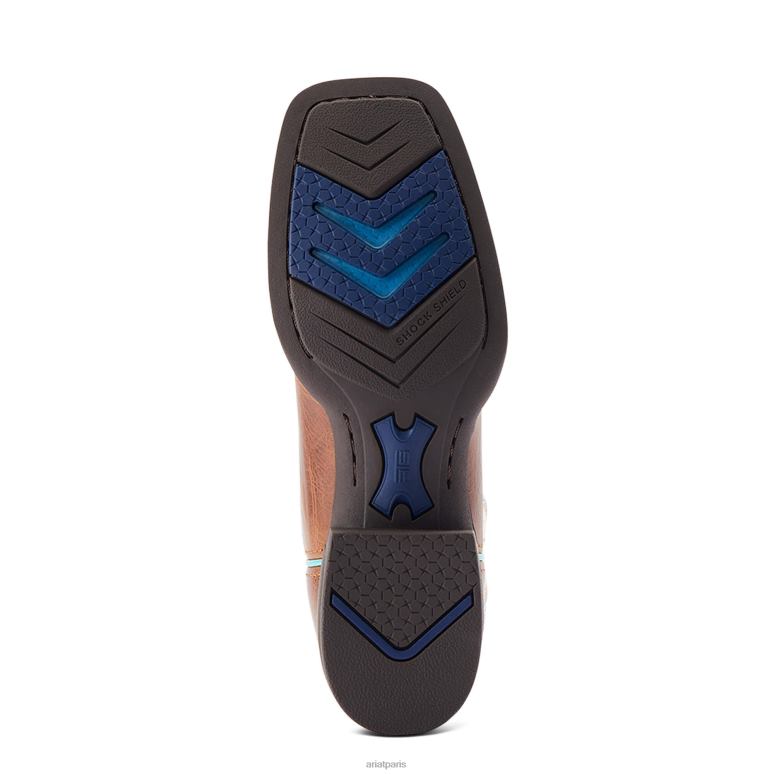 RJ66P2277 botte western pinto venttek 360 degrés Ariat chaussure bronzage foncé femmes