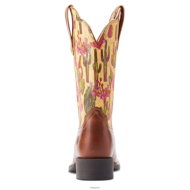 RJ66P2281 botte western à bout carré et large Ariat chaussure lionne femmes