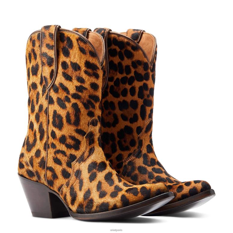 RJ66P2282 botte western bandida Ariat chaussure cheveux de léopard femmes