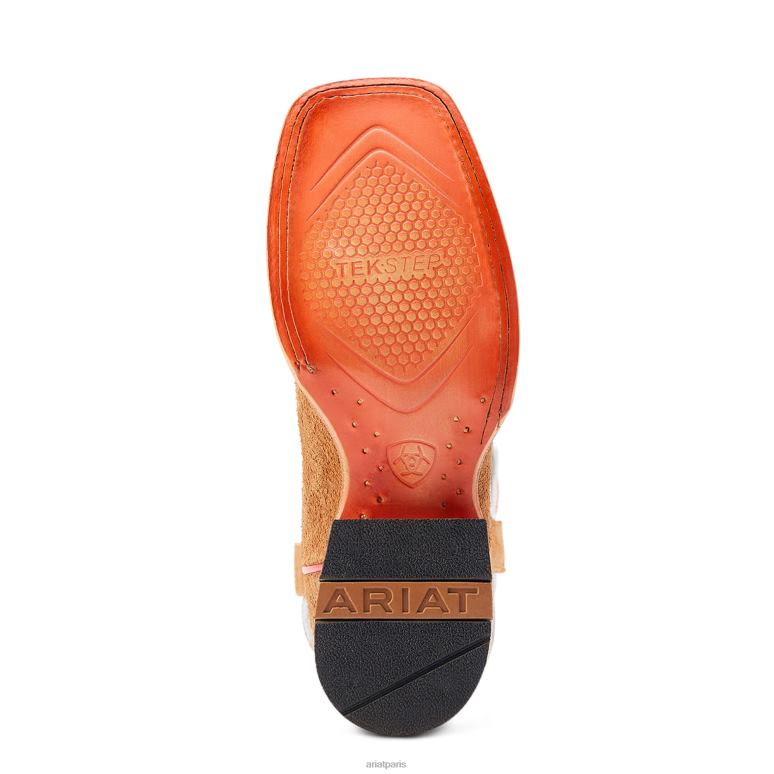 RJ66P2285 botte occidentale d'aloha de frontière occidentale Ariat chaussure ébauche rouillée femmes