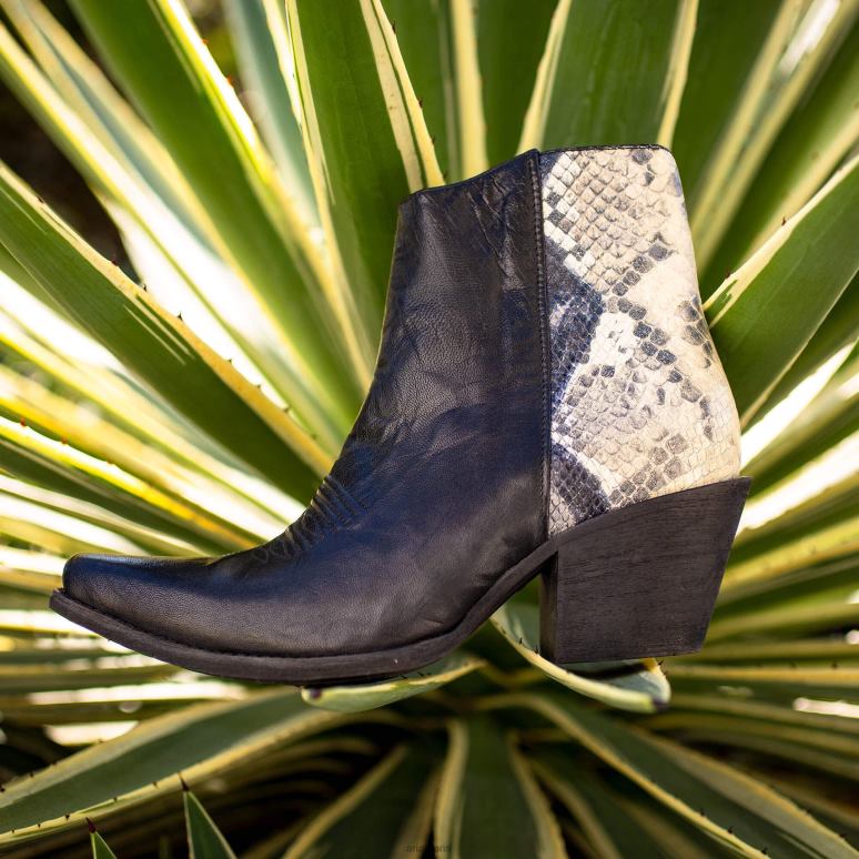 RJ66P2286 botte western Carmelita Ariat chaussure tout noir femmes