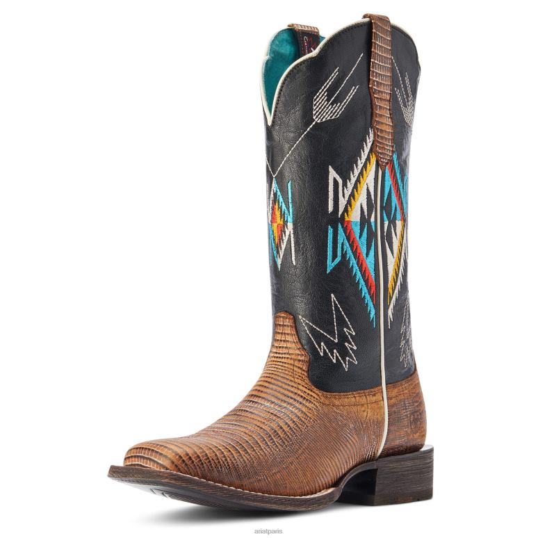RJ66P2353 Botte western Frontier Chimayo Ariat chaussure brun kona femmes