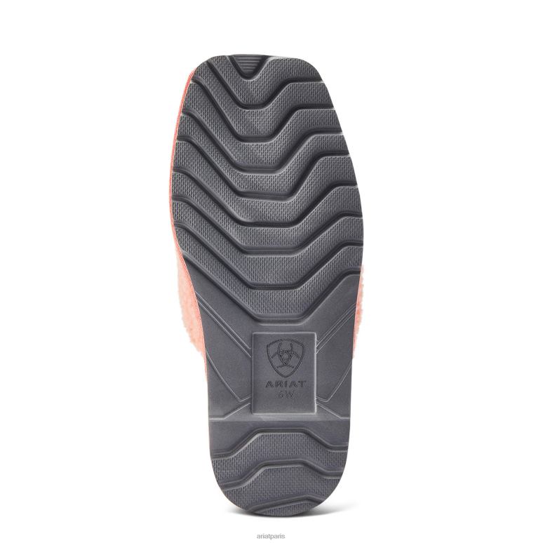 RJ66P2496 pantoufle cosy chic à bout carré Ariat chaussure rose flou femmes