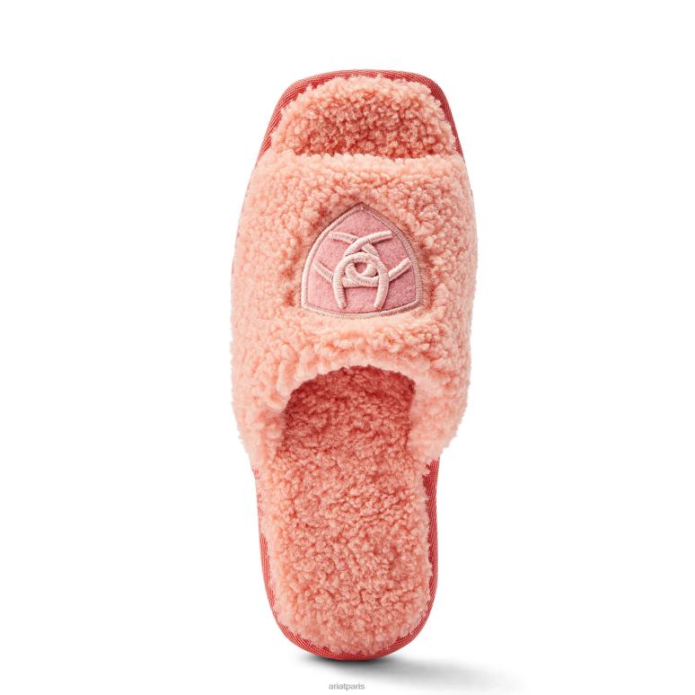 RJ66P2496 pantoufle cosy chic à bout carré Ariat chaussure rose flou femmes