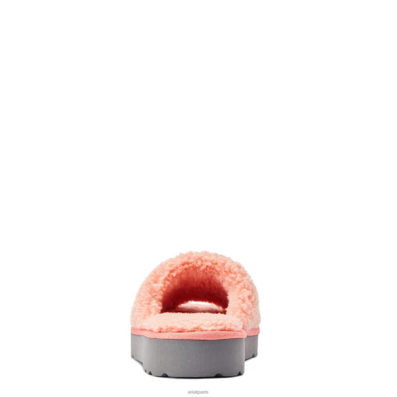 RJ66P2496 pantoufle cosy chic à bout carré Ariat chaussure rose flou femmes